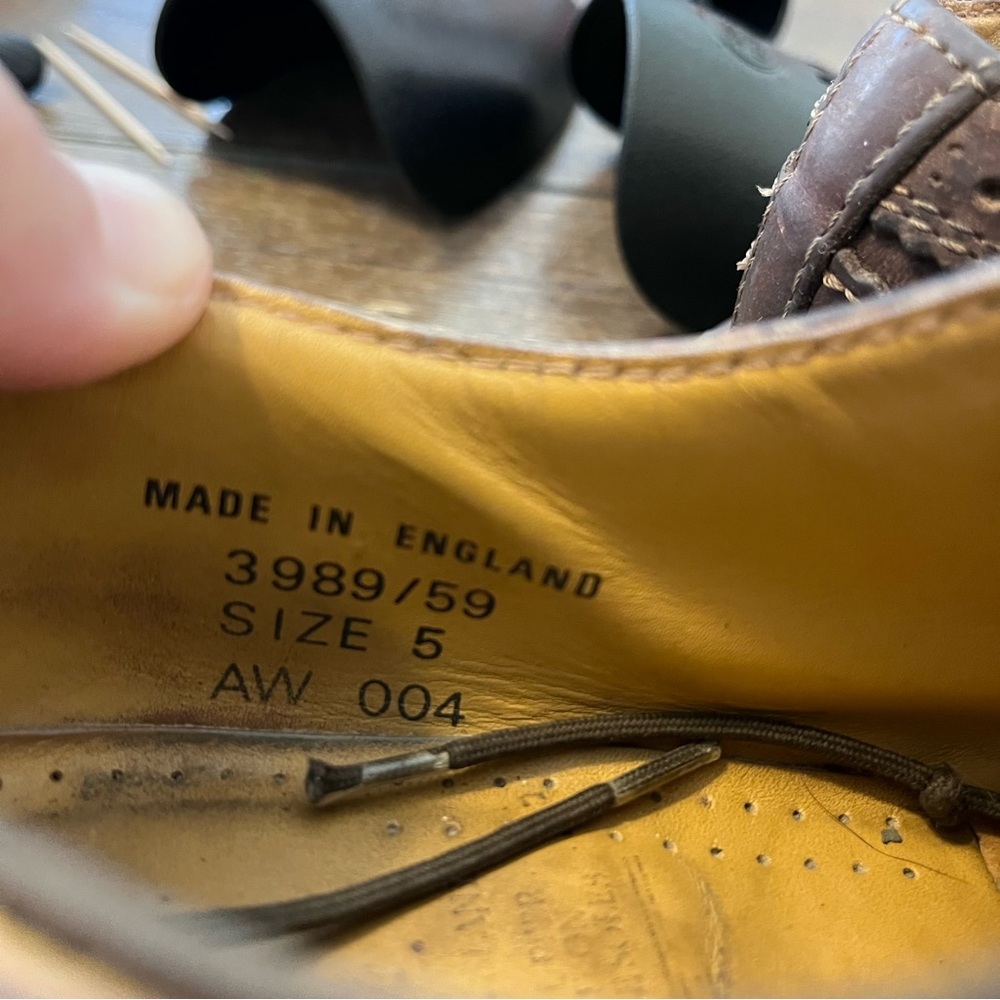 Dr. Martens Brown Wingtip Leather Flats - Picture 3 of 11